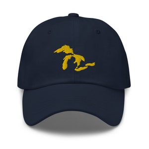 Bara sjöarna Michigan pappahatt University of Michigan-hatt Great Lakes-keps