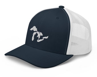 Gewoon de meren - Trucker Cap//officiële Great Lakes Cap, Trucker Cap//Great Lakes Trucker Hat