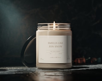 Smells Like Jon Snow Scented Soy Candle, 9oz