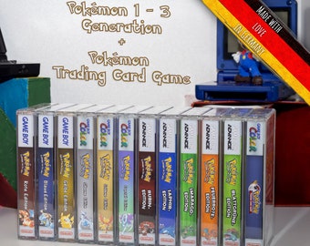 Nintendo Gameboy - Pokemon 1-3 Generation + Trading Bundle Hülle (12 Hüllen)