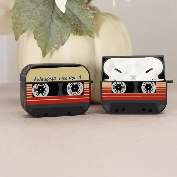 Awesome Mix Tape Airpod case, Mix Tape AirPod Pro 2nd generation case, Mix Tape AirPod 3rd gen case, Cute AirPod case, Accessories