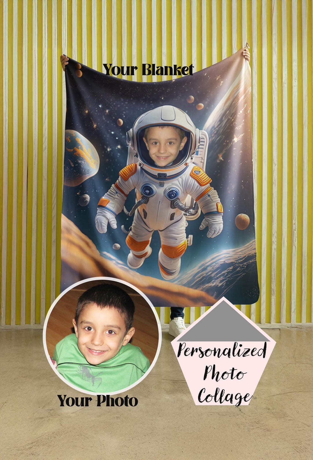 Custom Photo Blanket - Personalized Birthday Gifts For Kids - Sunshine In Every Giggle