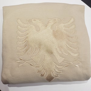 Albanian Eagle Embroidered Hoodie