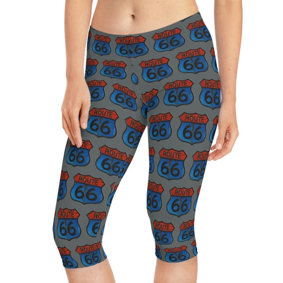 Route 66 Women's Capri Leggings AOP -  Canada