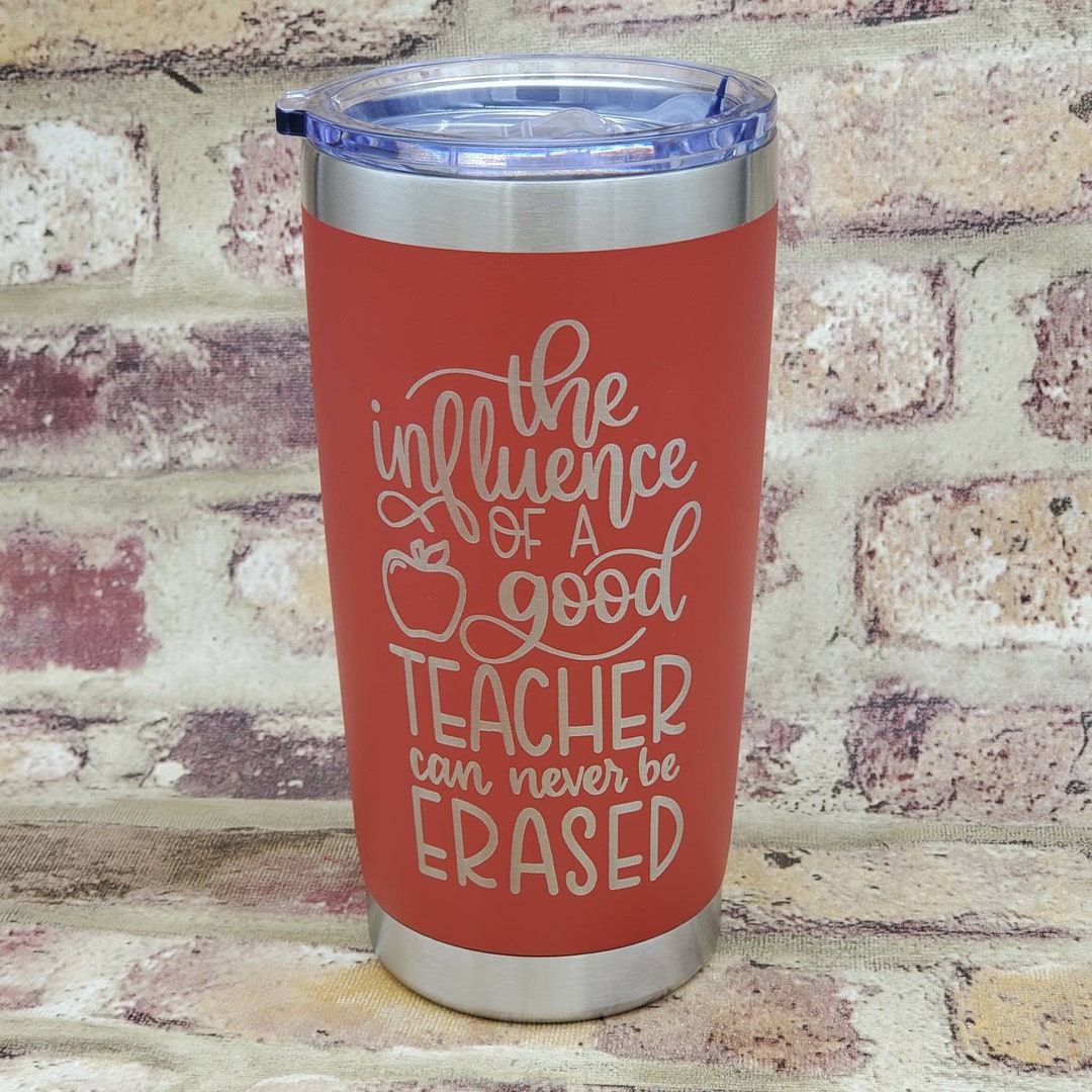 Teacher Tumbler Cup Gift Insulated Laser Engraved Cup School Aid Back ...