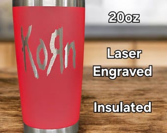 Korn Insulated Laser Engraved Tumber