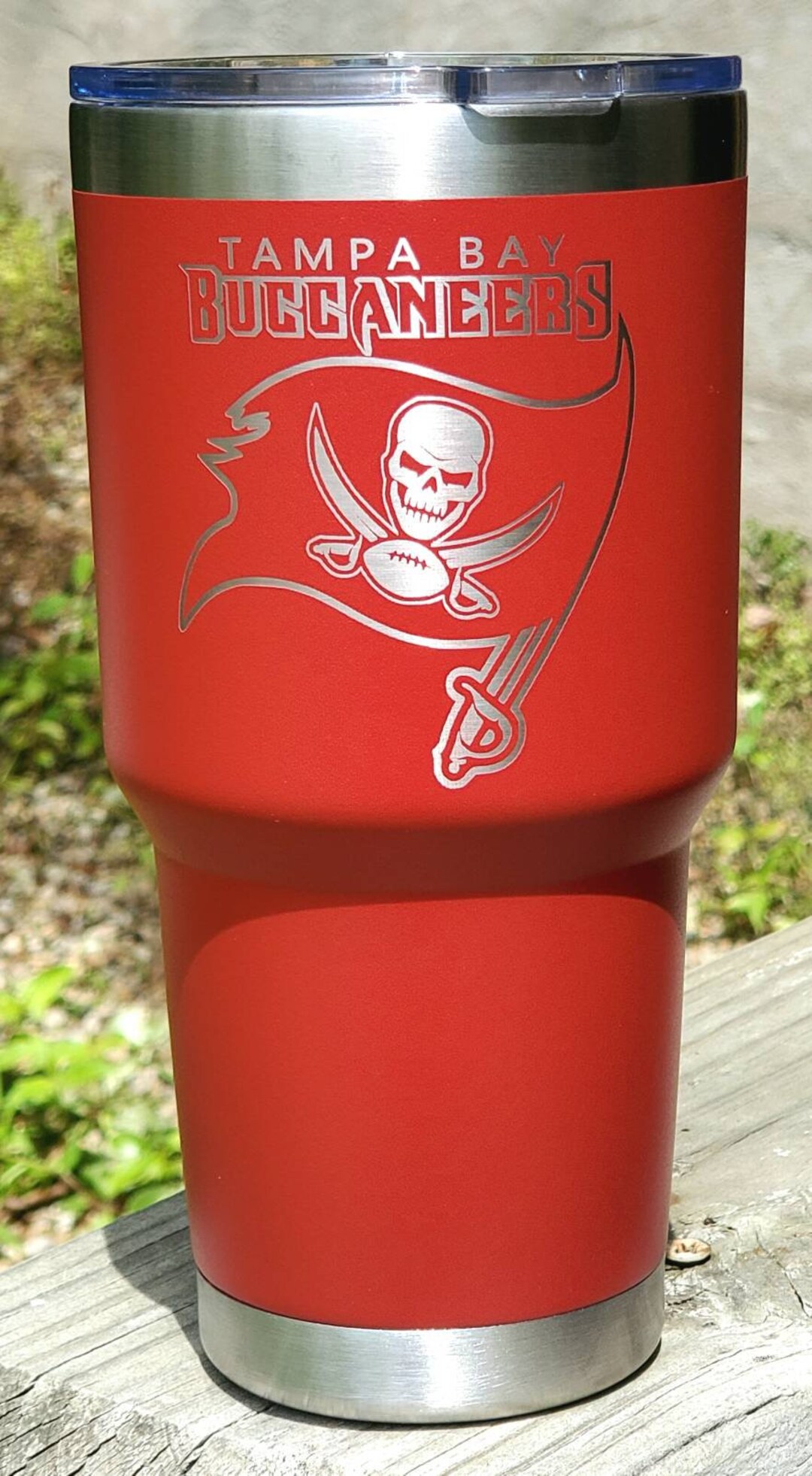 Tampa Bay Buccaneers Laser Engraved Tumbler Cup 12oz is Stemless Wine ...