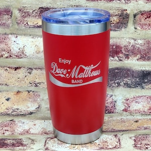 DMB Cola Dave Matthews Band Laser Engraved Tumbler Cup 12oz is a stemless wine