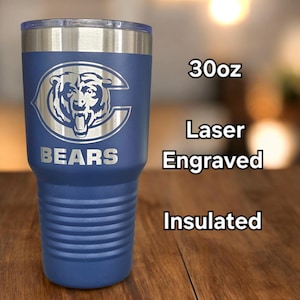 Custom Chicago Bear Cup - Etsy
