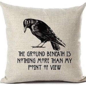 DMB Dave Matthews Lyric Raven 16x16 High Quality Polyester Linen Dye Printed Pillow Cover