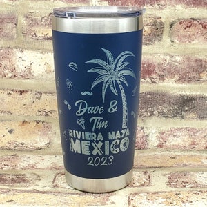 DMB Dave Matthews and Tim Reynold Mexico 2024 updated Laser Engraved Tumbler Read the description let me know the name in notes to seller