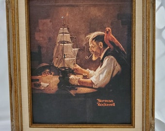 The Ship Builder Norman Rockwell Certificate of Authenticity #A0209 Canvas Reproduction