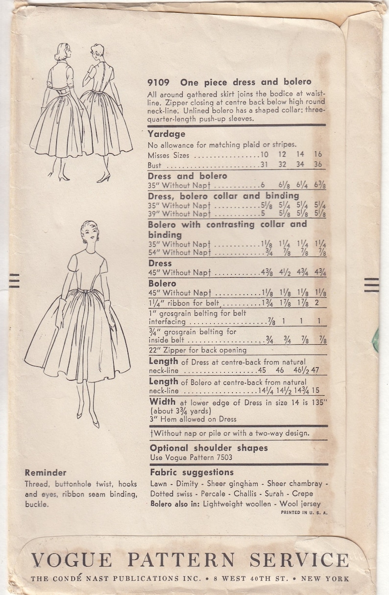 Vintage Dress Sewing Pattern PDF Sewing Pattern Video Etsy