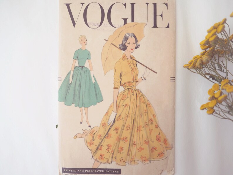 Vintage Dress Sewing Pattern PDF Sewing Pattern Video Etsy