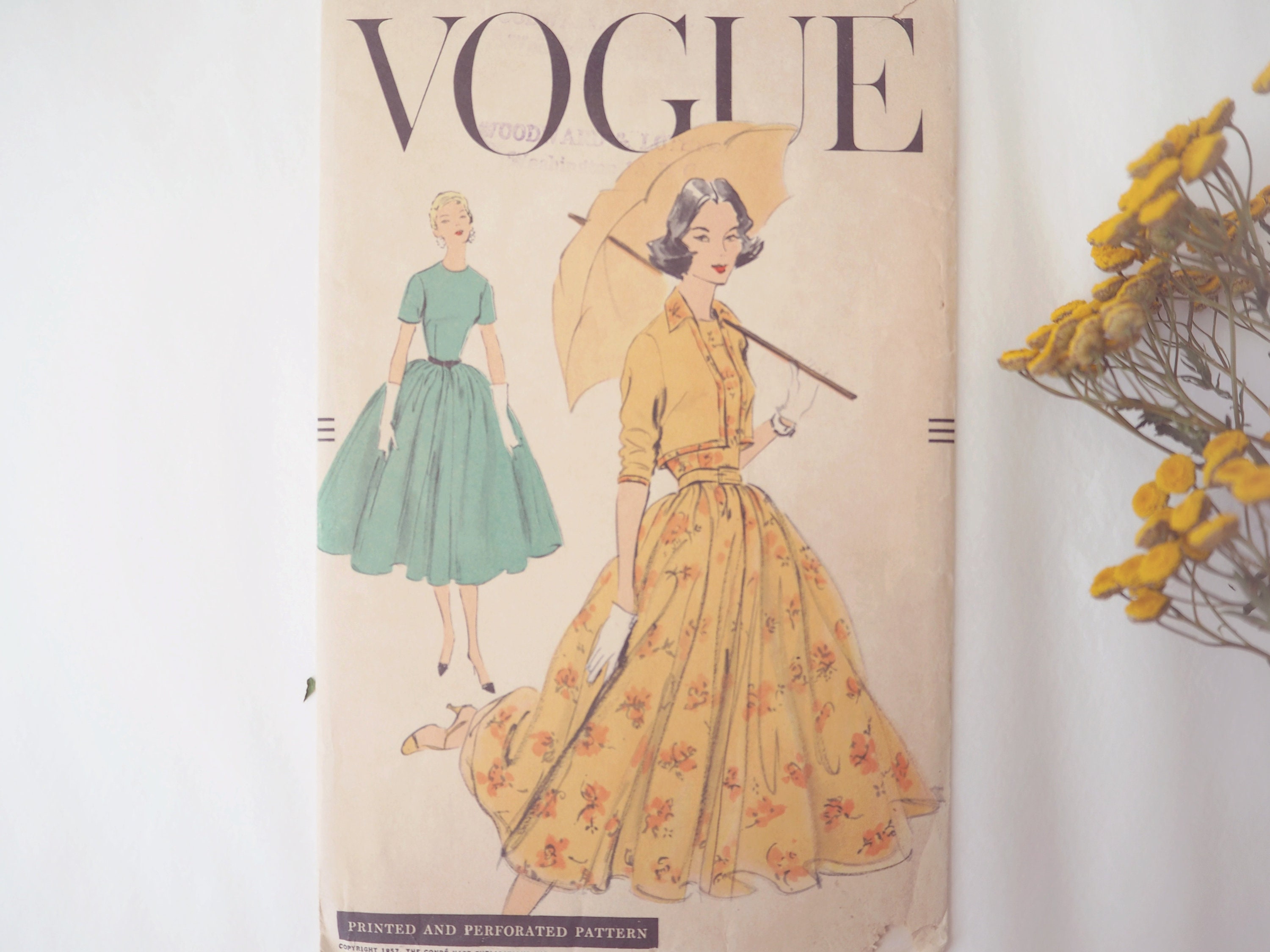 Vintage Dress Sewing Pattern PDF Sewing Pattern Video Etsy