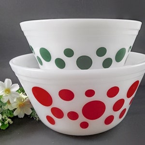 アンティーク ファイヤーキング ポルカドット ミキシングボウル 【公式