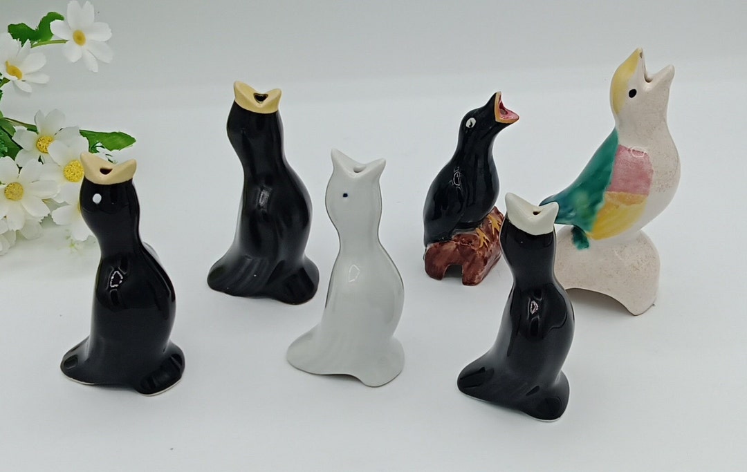 Vintage Flock of Pie Birds Individual or Collection Pie Funnel Pie Vent