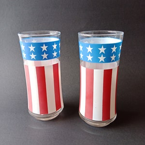 Vintage hoge balbril met Amerikaanse vlag