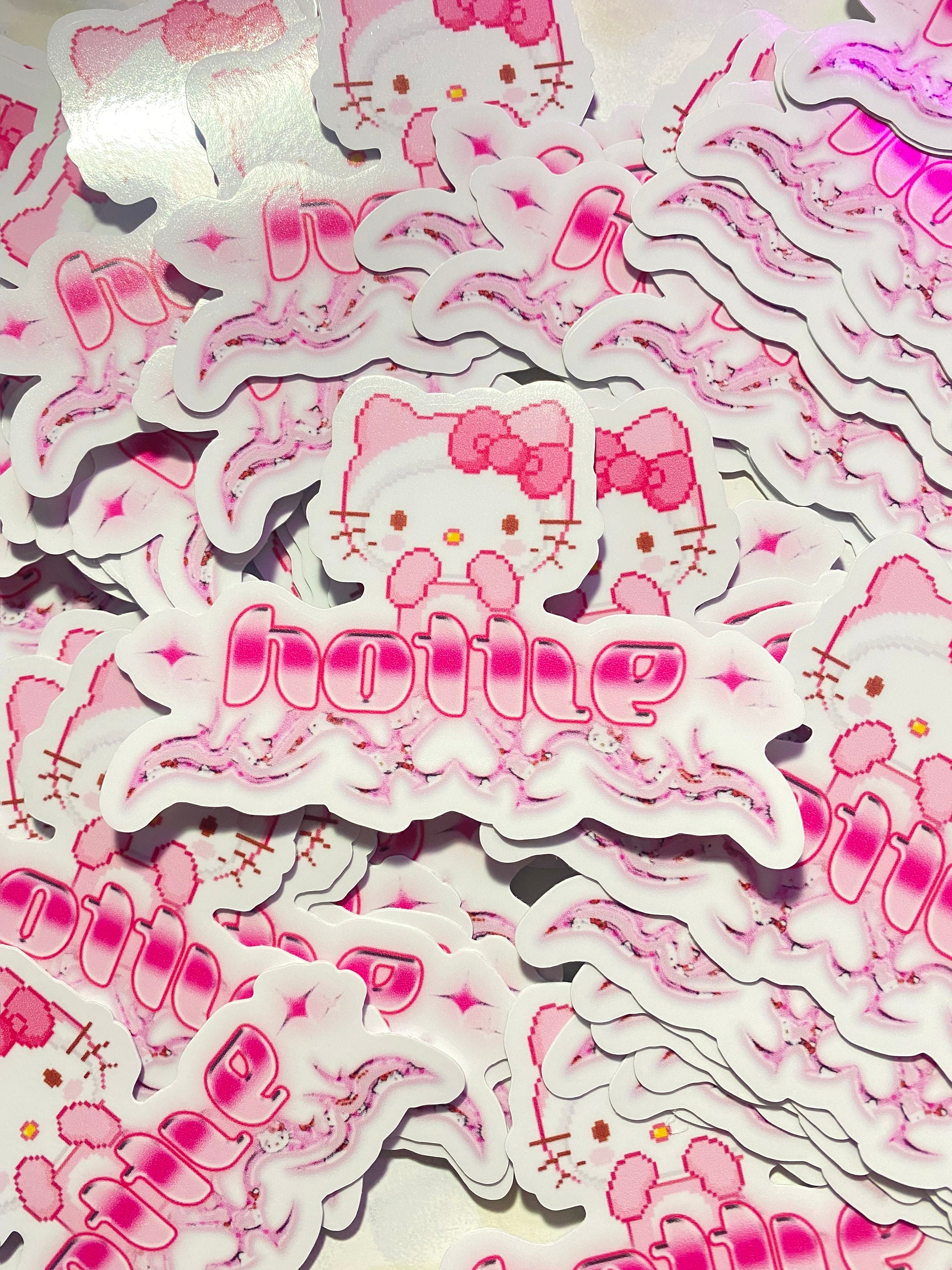 Hello Kitty Sanrio Sticker car Bumper Y2K Sticker Aesthetic Etsy