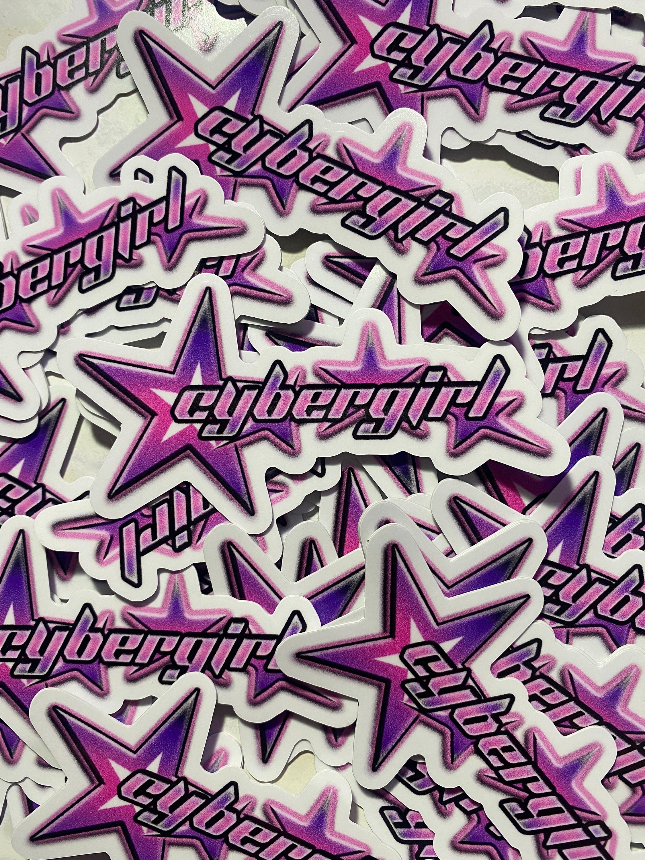 Holographic Cyber Y2K Aesthetic Sticker : r/artstore