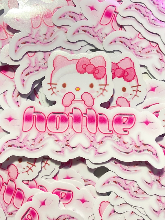 Hello Kitty Sanrio Sticker (Car Bumper, Y2K Sticker, Aesthetic Sticker)