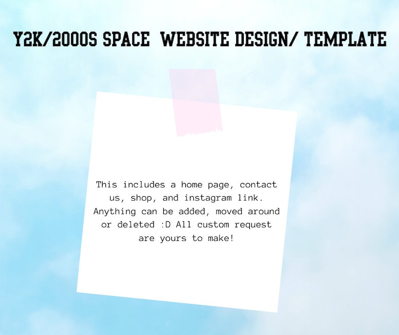 Y2K Website Template Y2K Website Template
