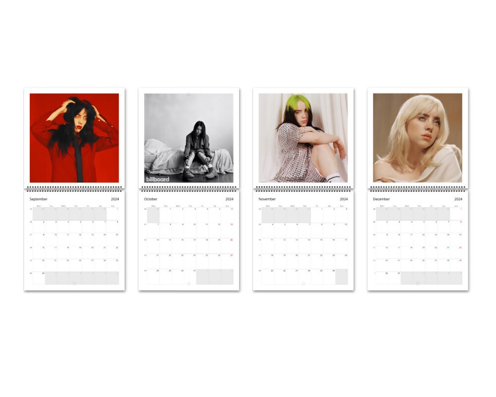 Bill.ie Calendar 2024, ,Celebrity Calendar, Billie 2024 Wall Calendar ...