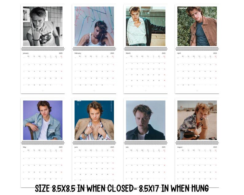 2025 Rudy Pankow Calendar Outer Banks Star Monthly Photos & Dates