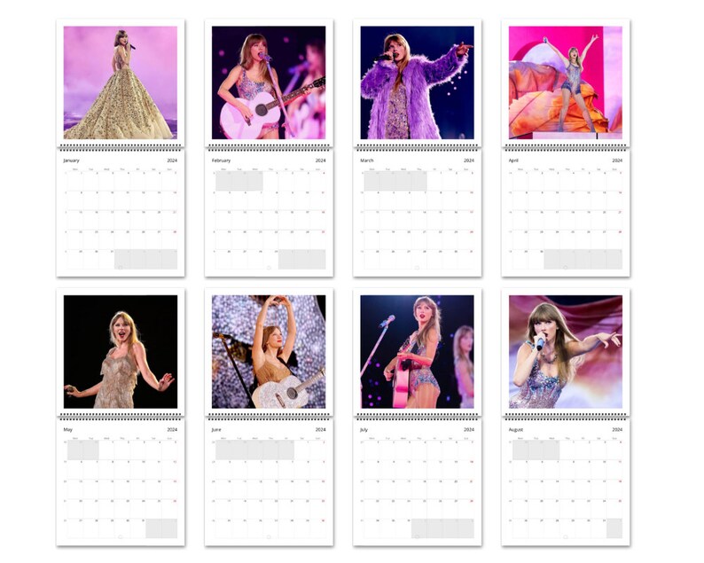 TAYLOR SWIFT Calendar, Eras Tour 2024 Wall Calendar, Taylor Swiftie