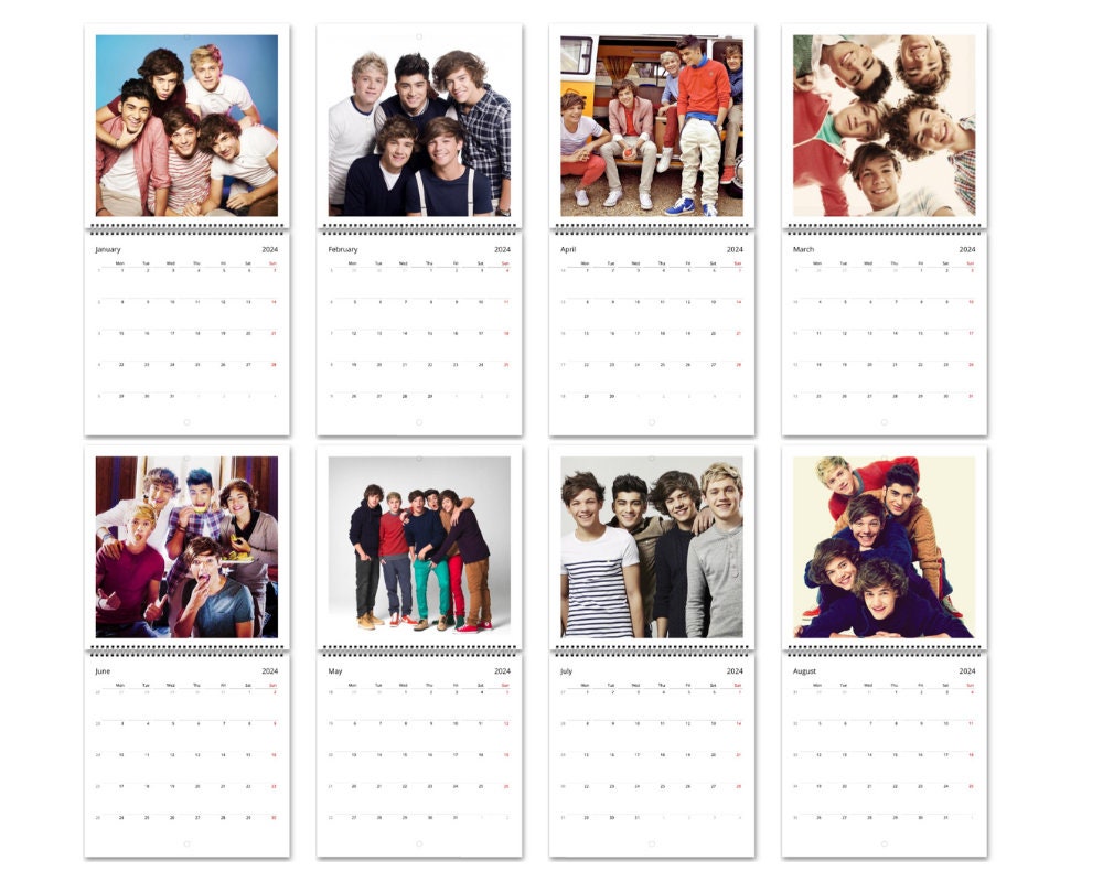 One direction Wall calendar 2024 sold by Camila Whitefish SKU