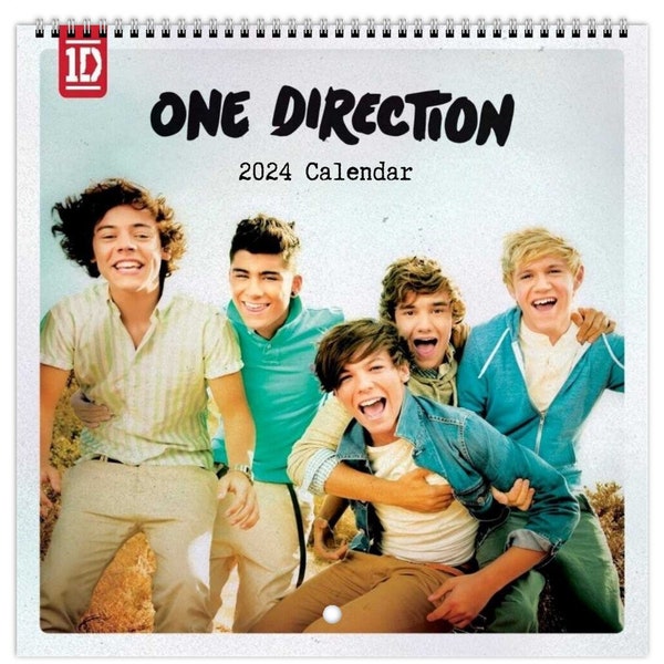 One direction Wall calendar 2024, 1D, gift, harry, Zayn, Niall, Louis, Liam