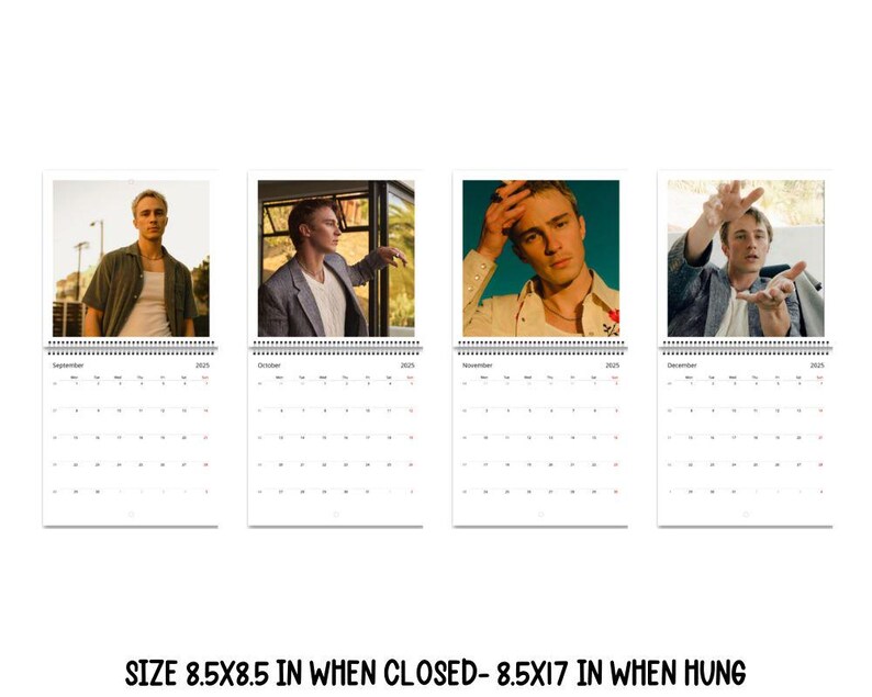 2025 Drew Starkey Calendar OBX Star Monthly Photos & Dates Perfect Gift