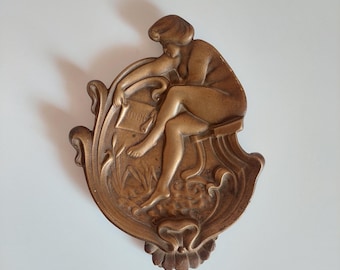 Placa de latón antigua Schlick Budapest