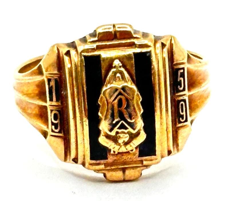 1959 Gold Class Ring - Etsy