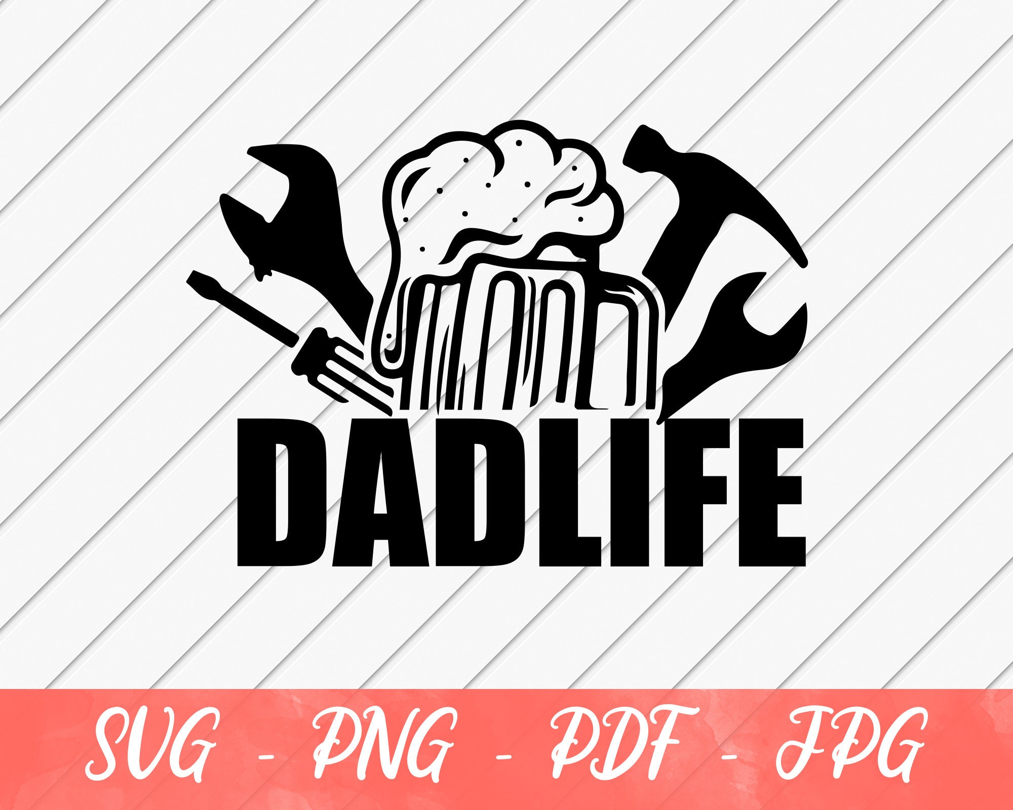 Dadlife Beer Mug Svg Funny Svg Dad Svg Gift for Dad Dad Etsy