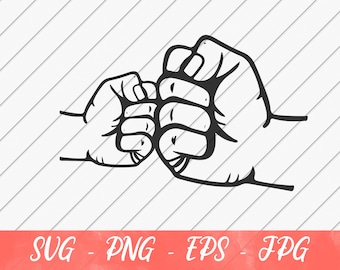 Fist Bump svg, Father Son Fist Bump, Gift For Dad, Dad svg, Father&#39;s Day svg, Daddy svg, SVG File for Cricut or Silhouette