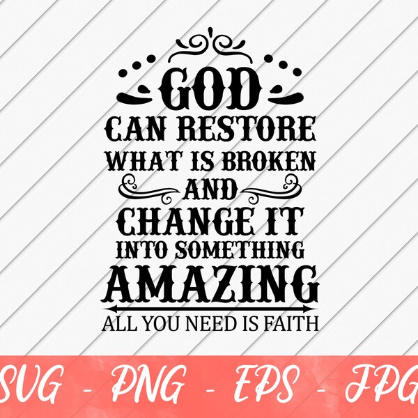 God Can Restore What - Etsy