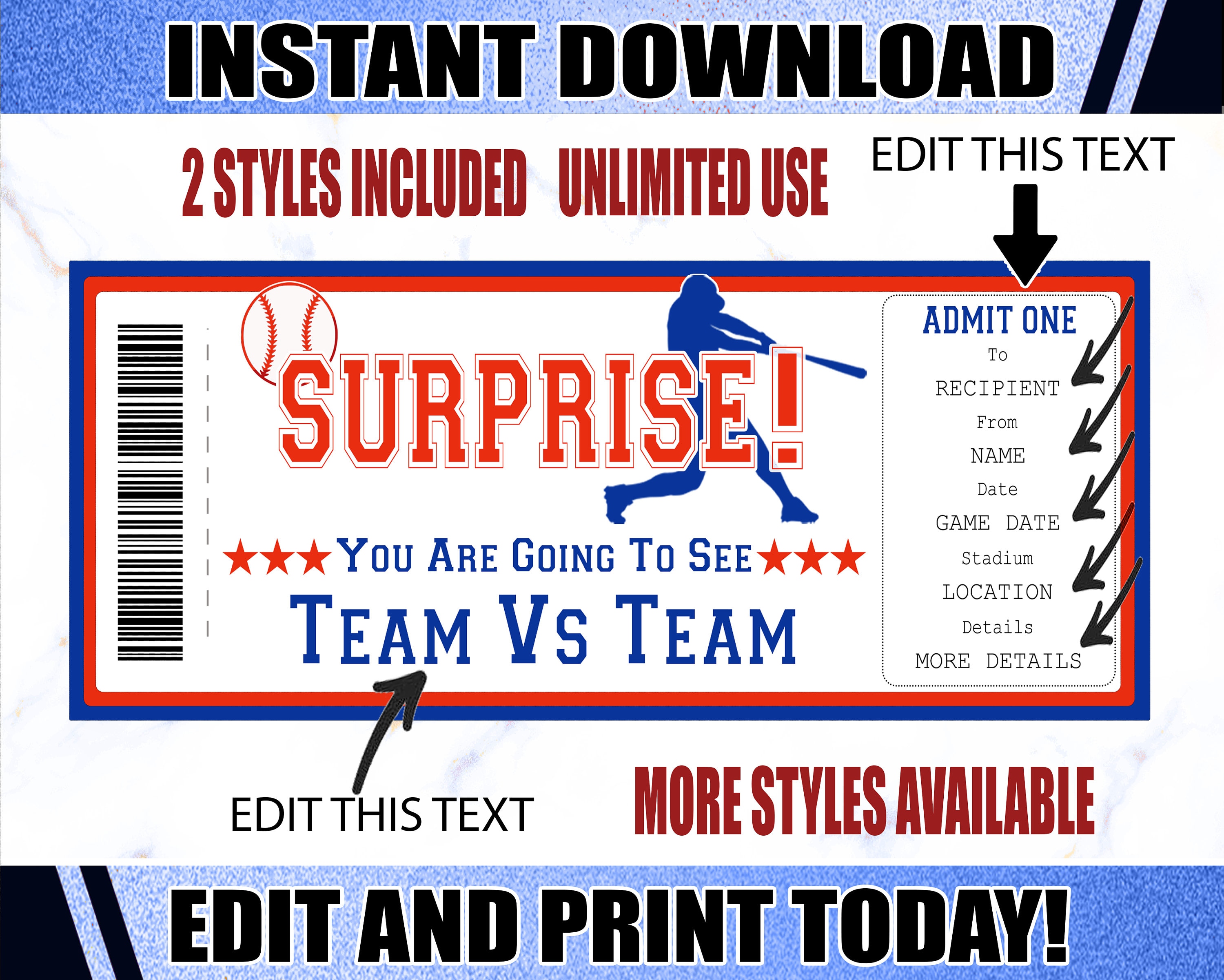 printable red sox ticket template