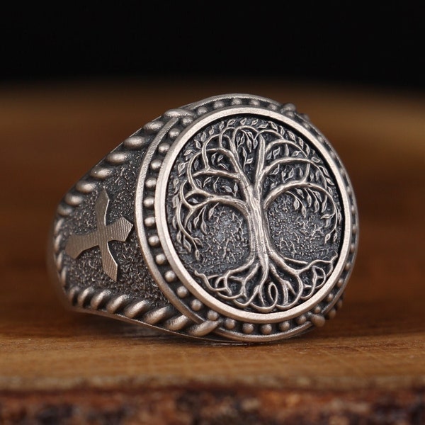 Mens Yggdrasil Ring - Etsy