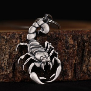 Scorpion Silver Handmade Pendant Scorpion Handmade Sterling