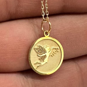 Fairy Silver Pendant , Silver Fairy Necklace , Fairy Charm Silver ,Angel Silver Jewelry , Silver Gift , Silver Pendant Gift ,Birthday gift 1