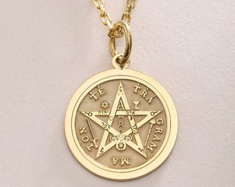 Tetragrammaton Silver Pendant , Tetragrammaton Silver Necklace , Tetragrammaton Pendant , Tetragrammaton Silver Pendant Gift , Birthday Gift