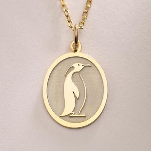 Ciondolo pinguino in argento, collana pinguino in argento, ciondolo pinguino in argento, gioielli pinguino in argento, regalo ciondolo in argento, regalo di compleanno