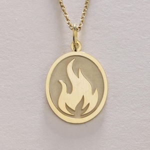 Fire Silver Pendant , Silver Fire Necklace ,Fire Charm Silver ,Fire Silver Jewelry , Silver Gift , Silver Pendant Gift ,Birthday gift