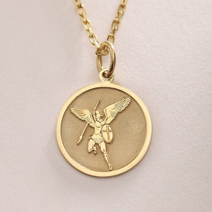 St Michael Erzengel Silber Anhänger, St Michael Erzengel Halskette, Michael Erzengel Charme Silber, Silber Anhänger Geschenk, Geburtstagsgeschenk