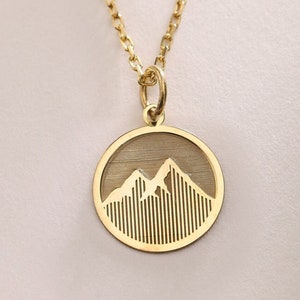 Mountain Silver Pendant , Silver Mountain Necklace , Mountain Charm Silver ,Silver Jewelry , Silver Gift ,Silver Pendant Gift ,Birthday gift