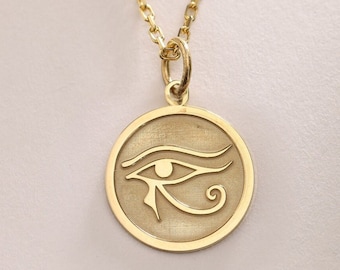 Eye of Horus Silver Pendant , Silver Eye of Horus Necklace , Eye of Horus Charm Silver , Silver Jewelry , Silver Pendant Gift ,Birthday gift