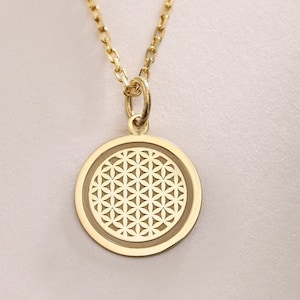 Flower Of Life Silver Pendant , Silver Flower Of Life Necklace ,Flower Of Life Charm Silver, Silver Gift ,Silver Pendant Gift ,Birthday gift