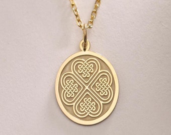 Ciondolo trifoglio in argento sterling / Collana trifoglio Ciondolo trifoglio in argento sterling / Collana trifoglio