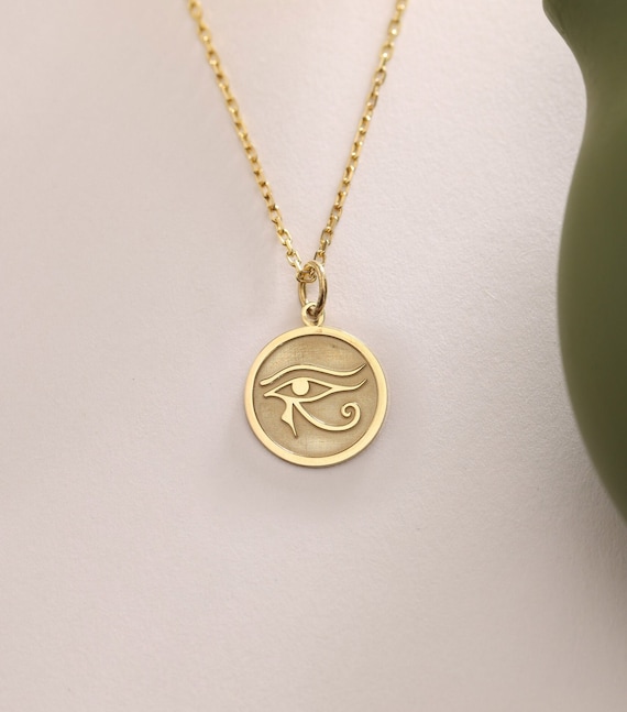 Eye of Horus Silver Pendant , Silver Eye of Horus Necklace , Eye of Horus Charm Silver , Silver Jewelry , Silver Pendant Gift ,Birthday gift